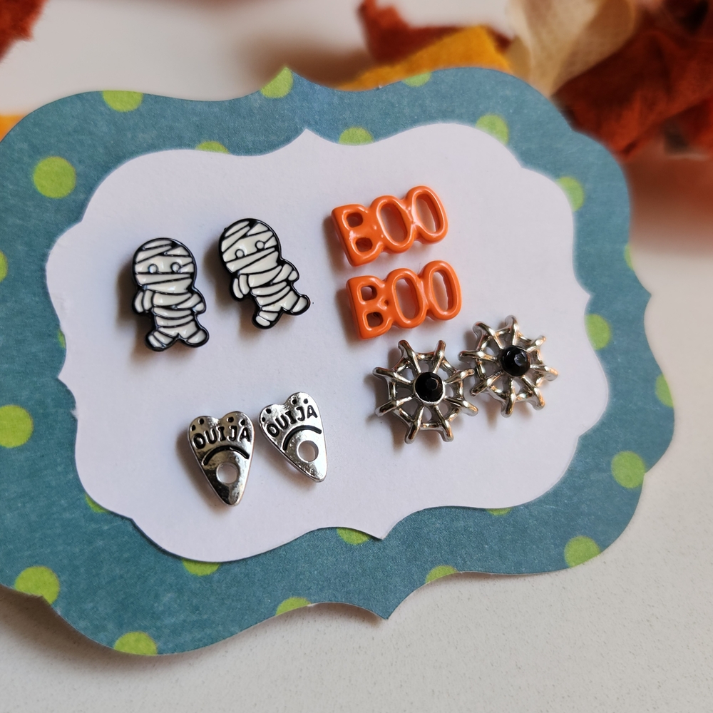 Halloween Themed  Earrings Set